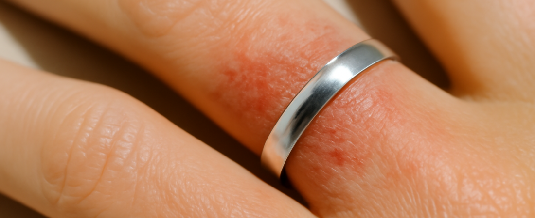 Comment se manifeste une allergie à l’or blanc ?