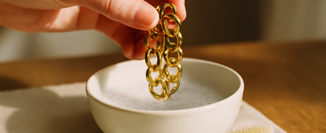 Comment nettoyer des bijoux en acier inoxydable doré ?