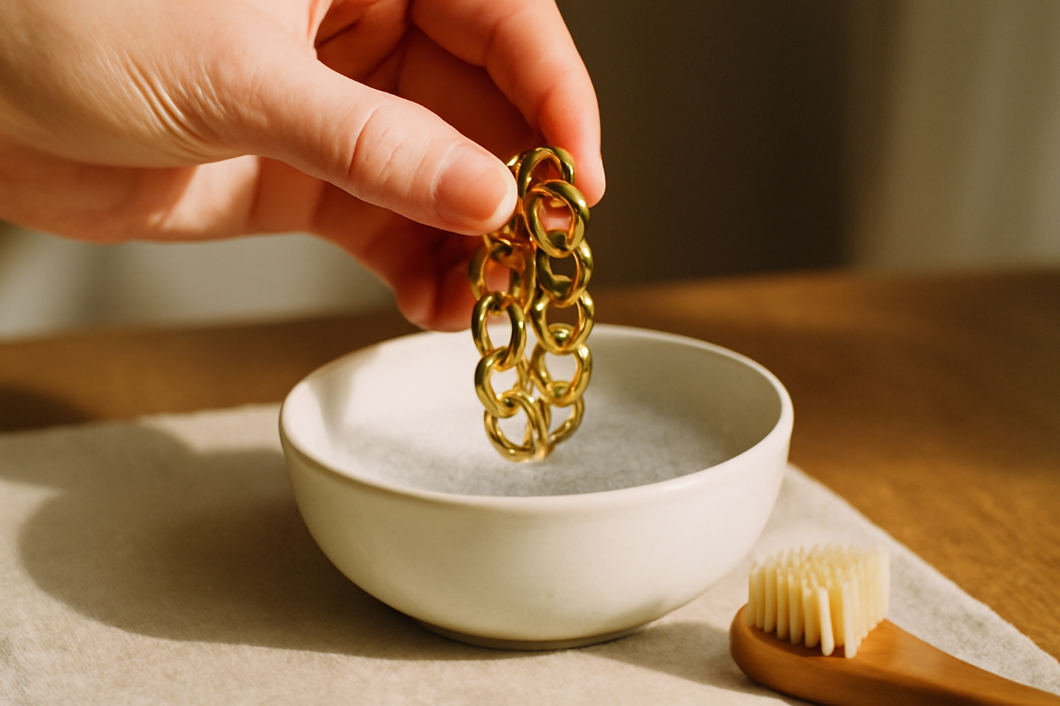 Comment nettoyer des bijoux en acier inoxydable doré ?