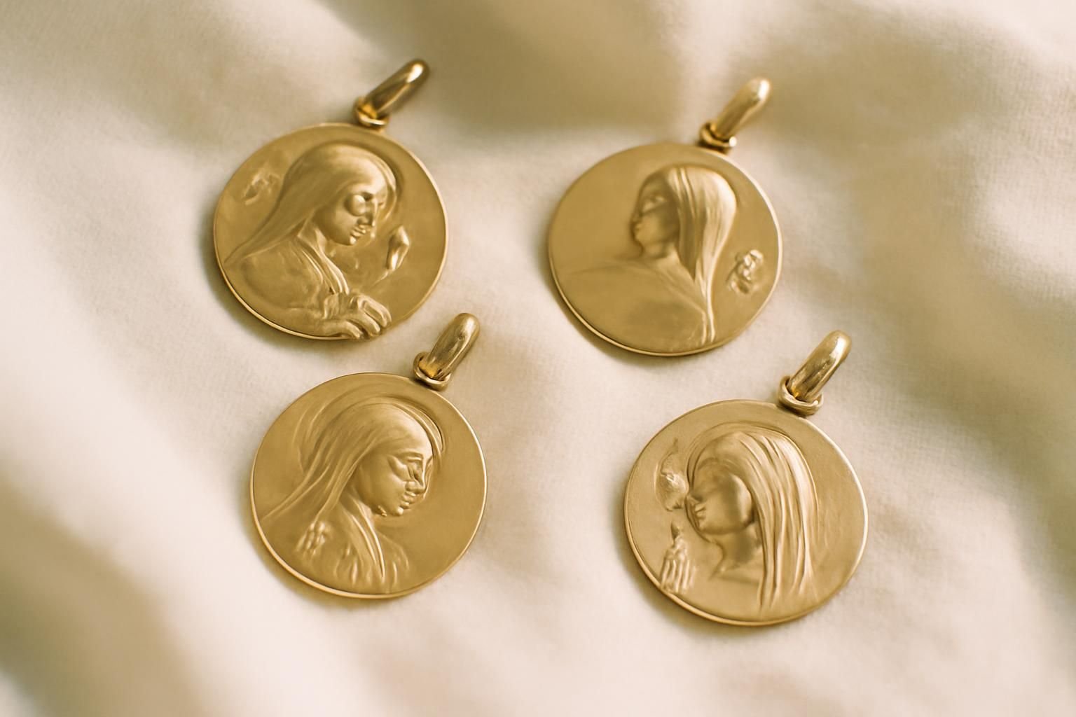 Médaille de baptême fille : les saintes les plus souvent choisies (et pourquoi)